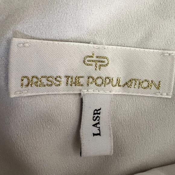 Dress The Population Bodycon Sheath Dress Women Size XS V-Neck Sleeveless Cla - Picture 3 of 10